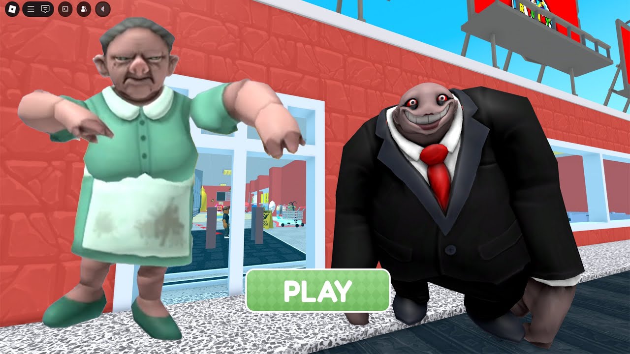 Escape Mr Yummy's Supermarket Obby! Playing as Cop Barry - Boss Battle All Jumpscare Full Game