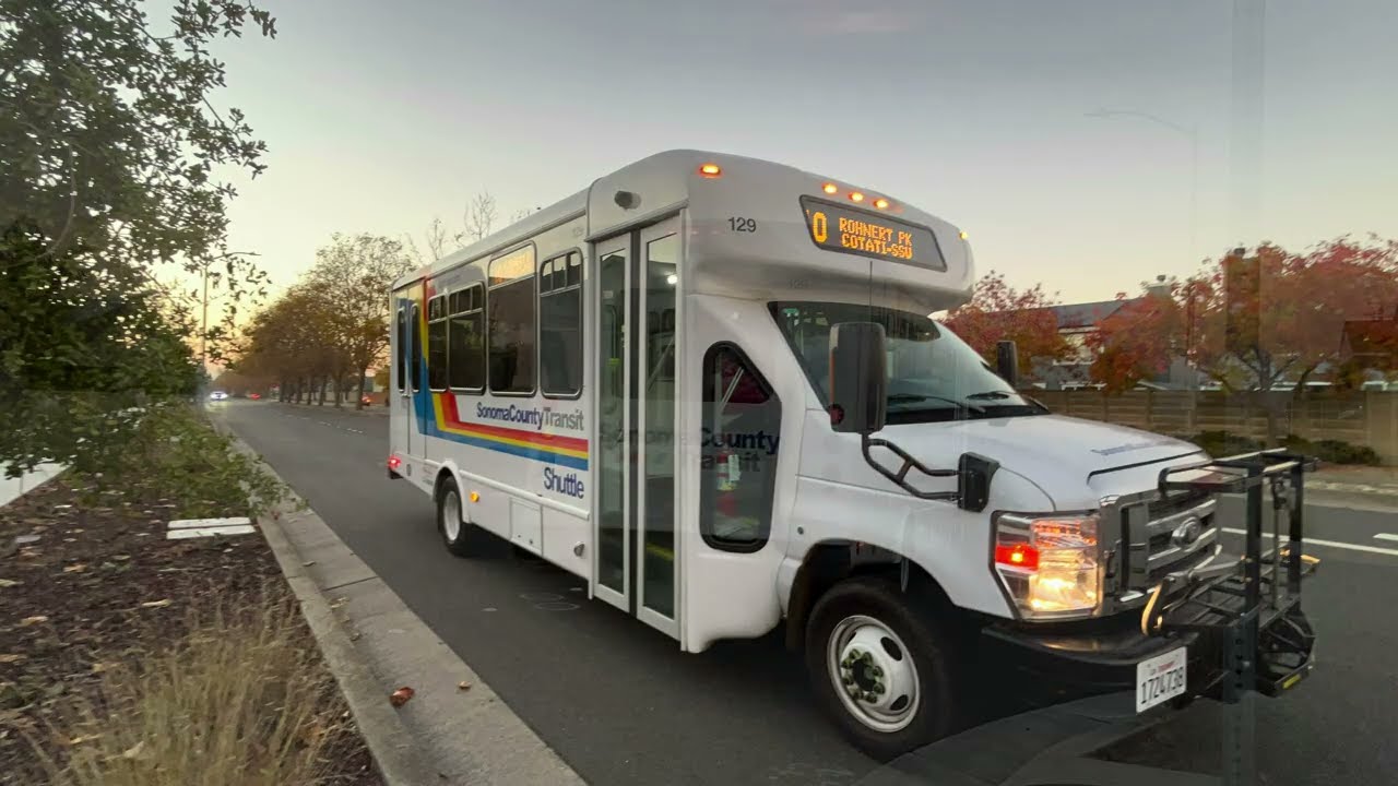 (ULTRA RARE) NEW BUS | Sonoma County Transit Ford StarCraft #129 on Route 10! #video #ultrarare