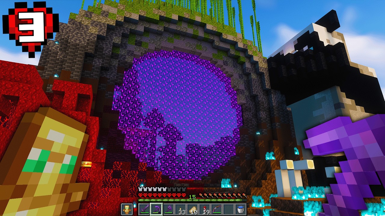 My PERFECT PORTAL in Hardcore Minecraft