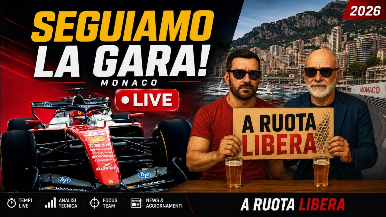 🔴LIVE GARA MONACO F1 2026 | Commenta con noi &ldquo; 🏁 Ferrari, RIVINCITA?