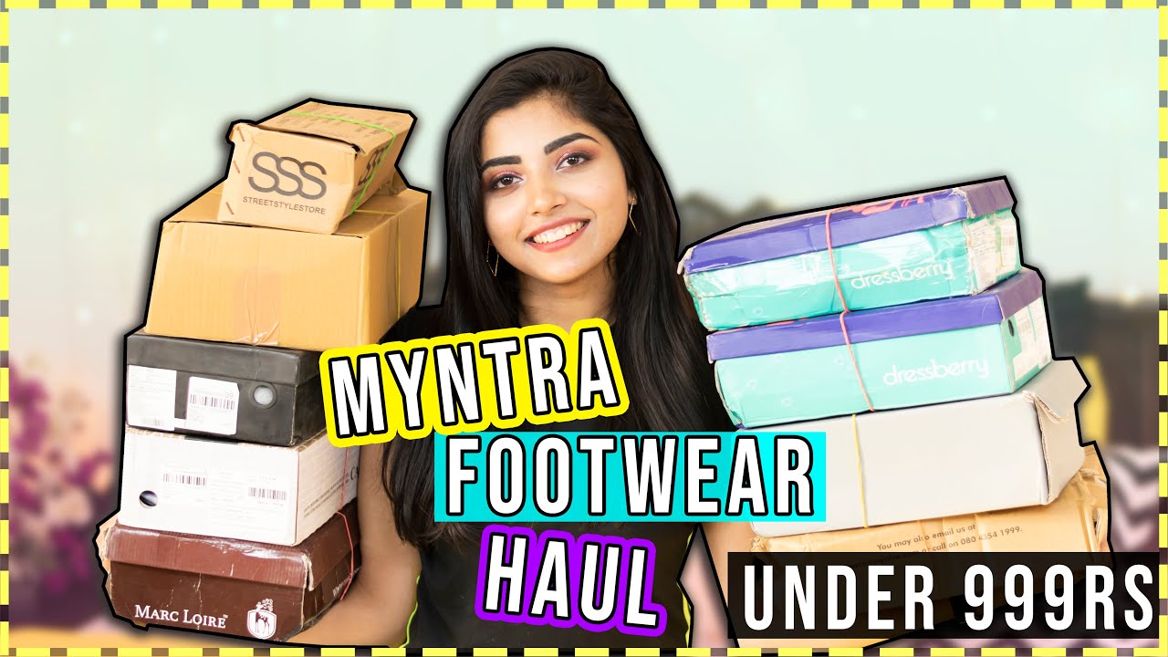 Huge Myntra Footwear Haul(9 Pairs) Under 1000| Affordable Footwears