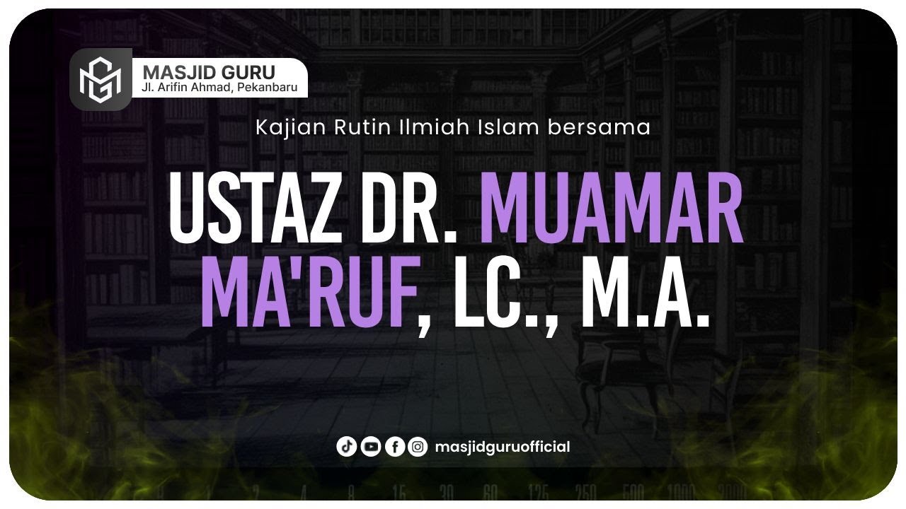 TAK PUNYA JAWABAN  - Ustadz Dr. Muamar Ma'ruf, Lc., MA  حفظه الله