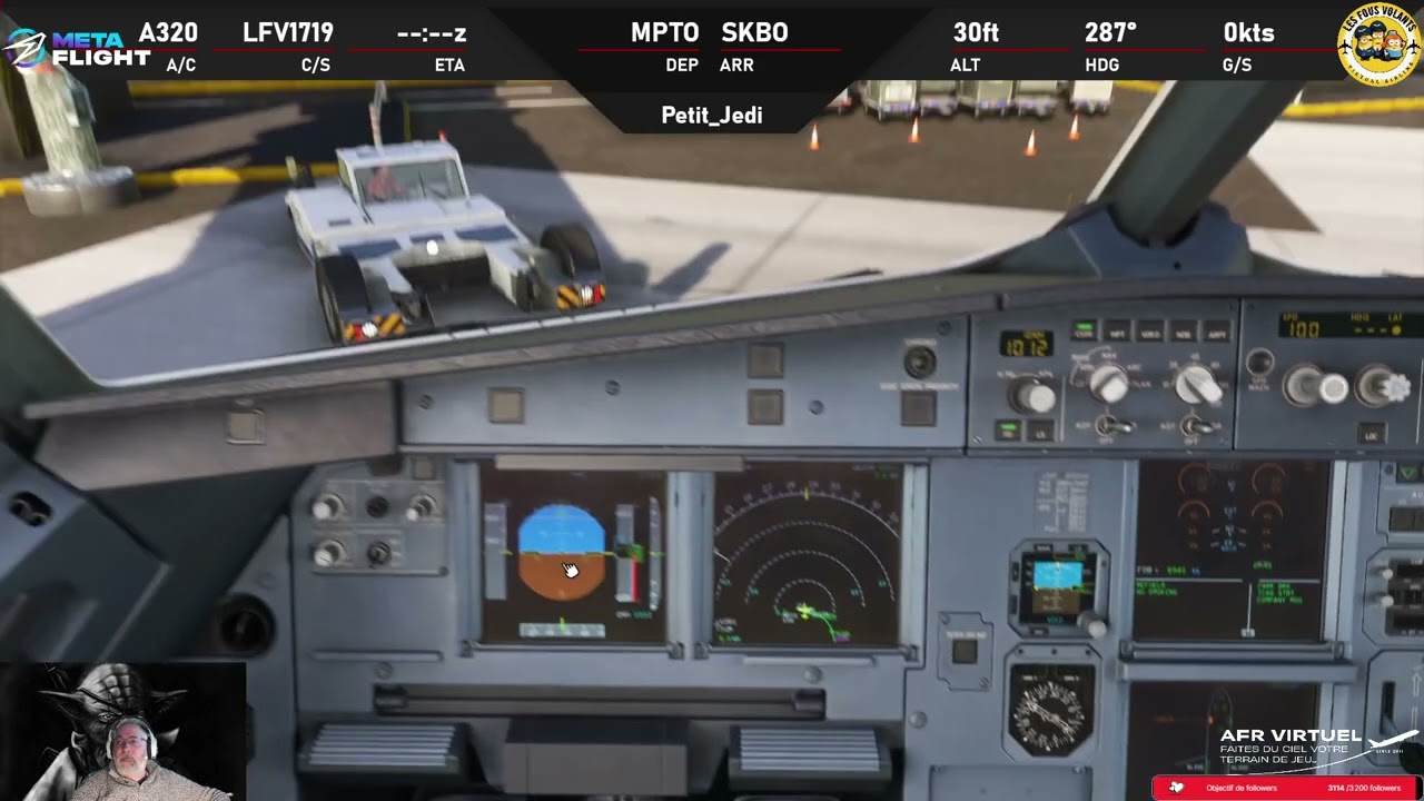 ✈️ Fenix A320 ✈️ MPTO (Panama City) ✈ SKBO (Bogota) ✈️ Air Time estimé 1H20 ✈️ METAFLIGHT