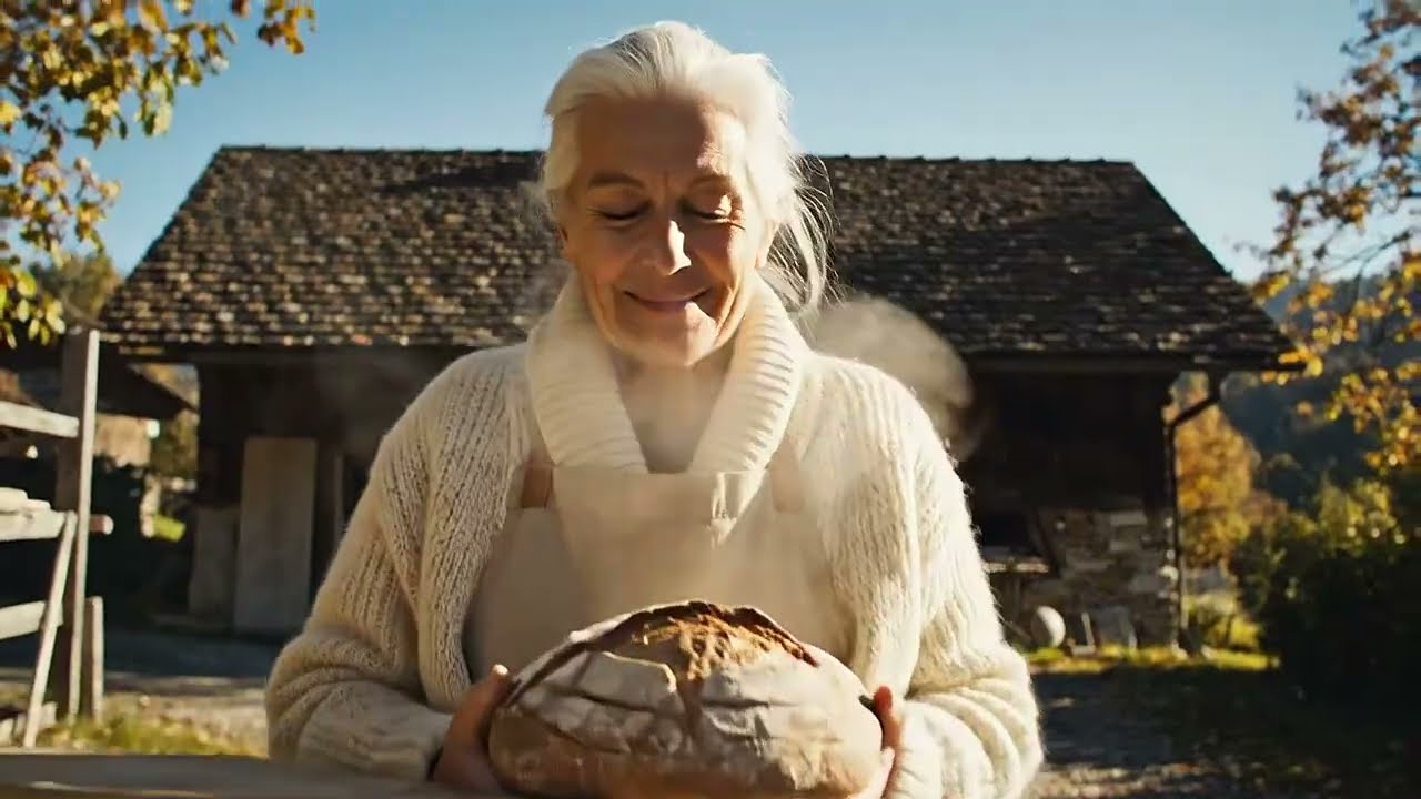 Peaceful Life of an 87-Year-Old Grandmother Alone in a Swiss Mountain Village