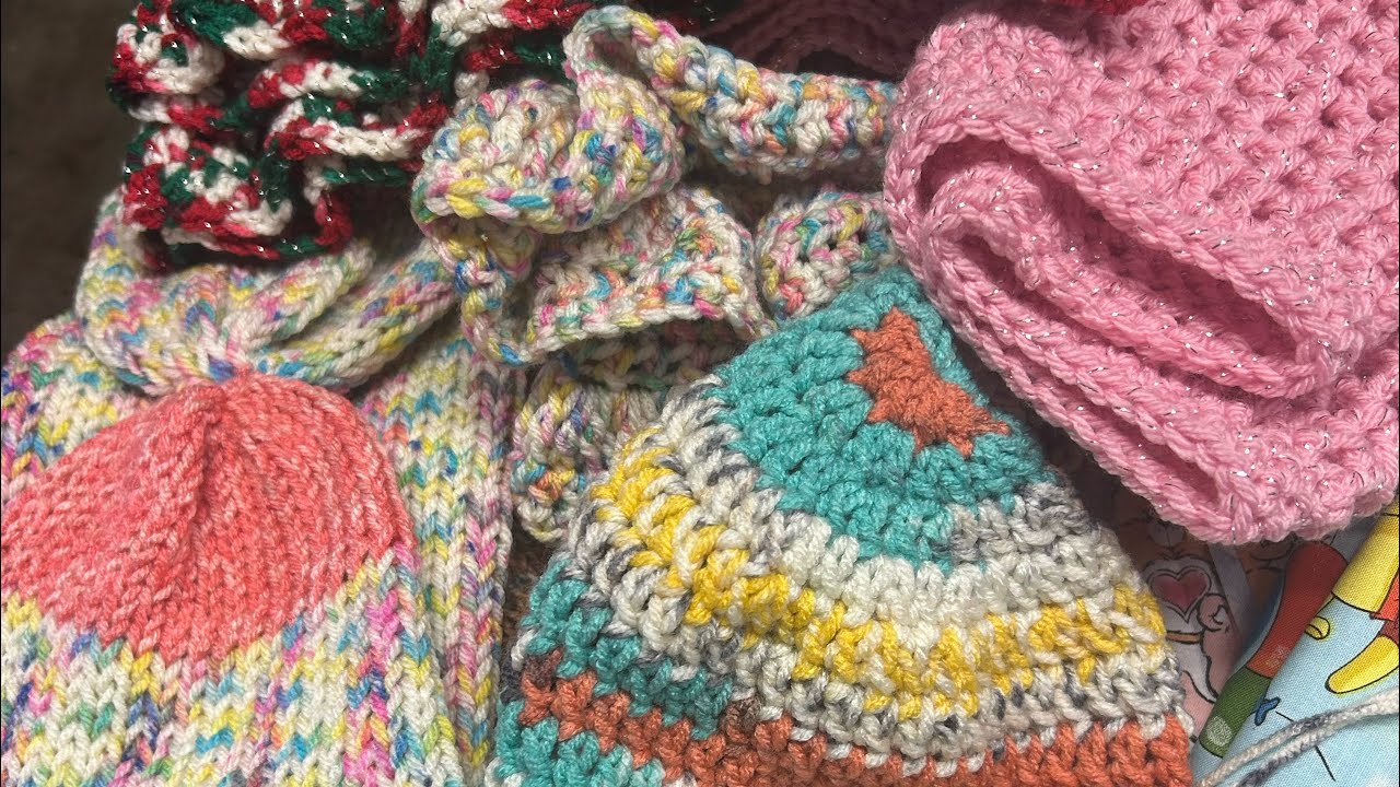 Me and Granddaughter’s yarn projects 