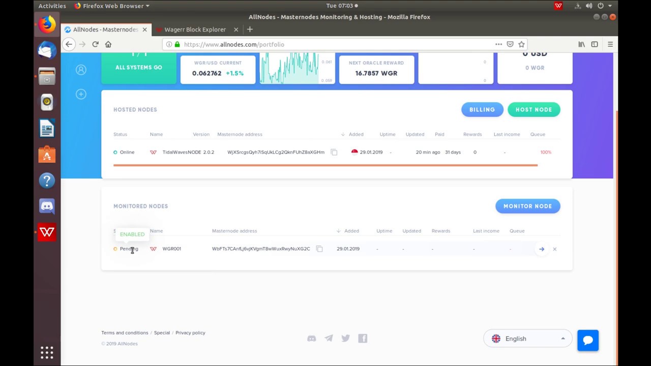 AllNodes Masternode Monitoring