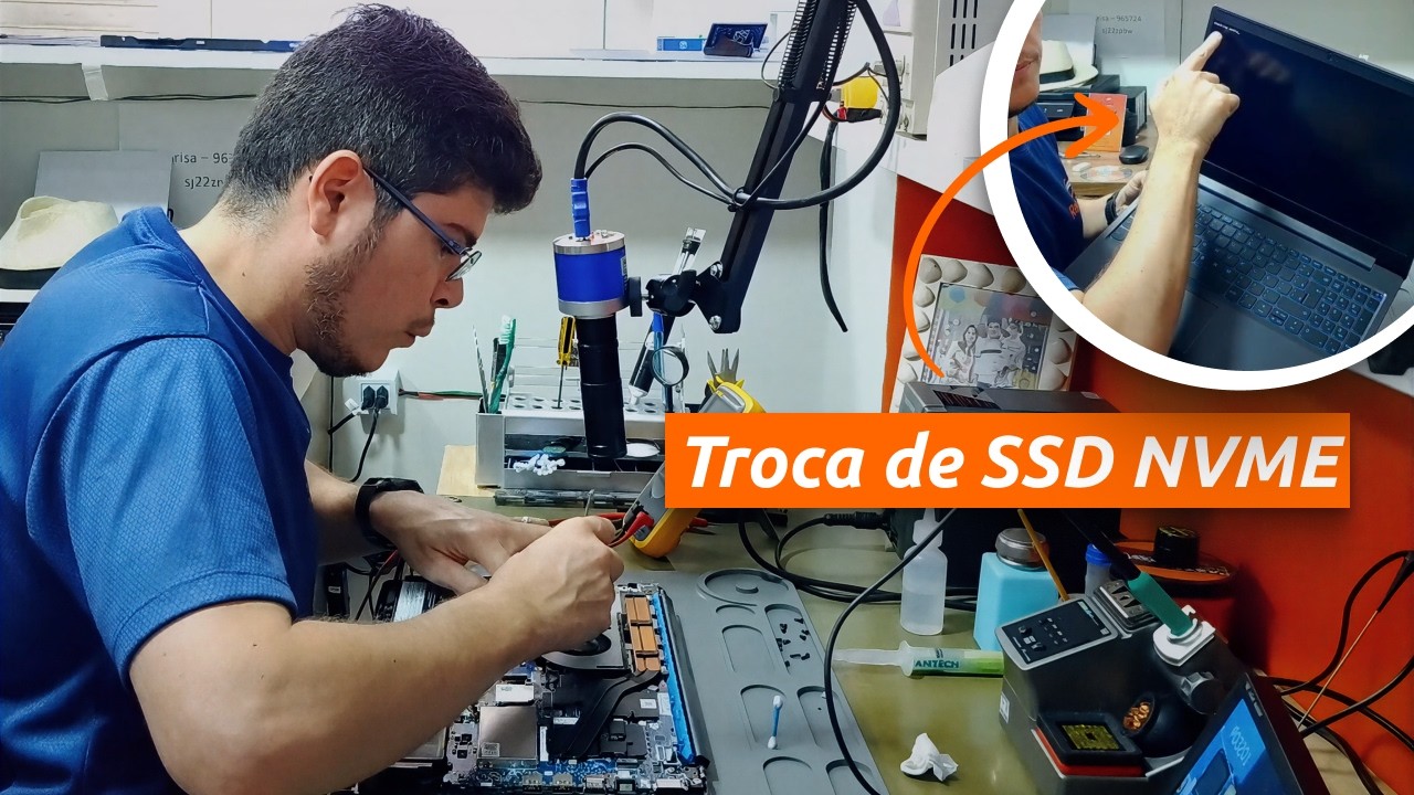 Troca de SSD NVMe no Lenovo Ideapad L340 | Limpeza e troca da pasta térmica.