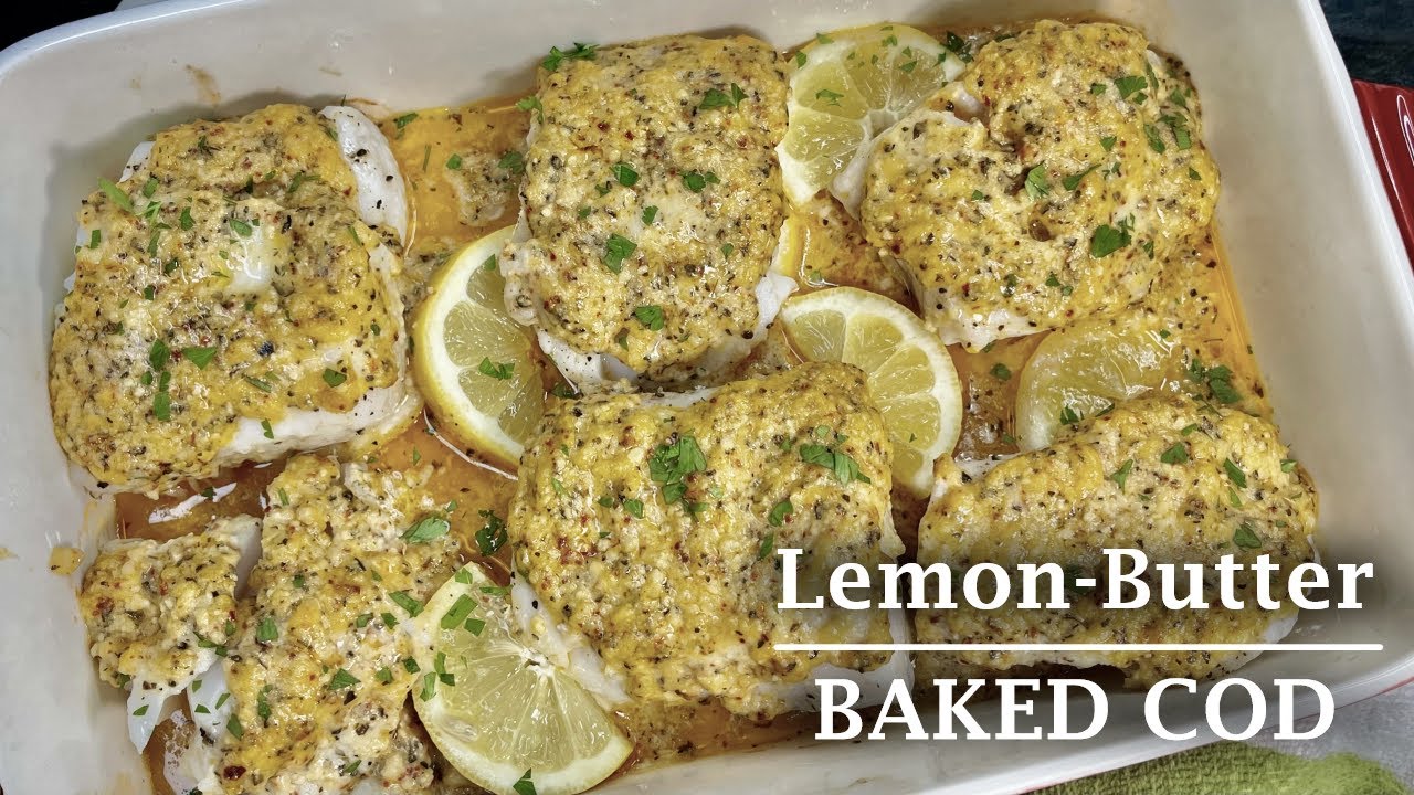 Lemon-Butter Baked Cod Recipe | Easy Baked Cod Recipe