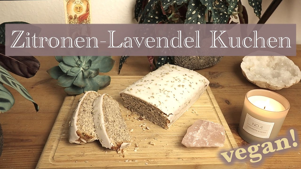ZITRONEN-LAVENDEL KUCHEN  (vegan)  || Küchenhexerei