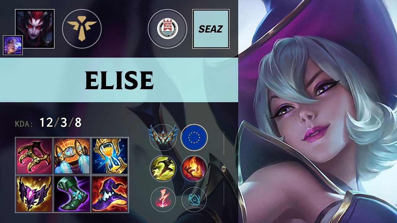 (EINS seaz) Elise Support vs Bard - EUW Challenger Patch 26.16