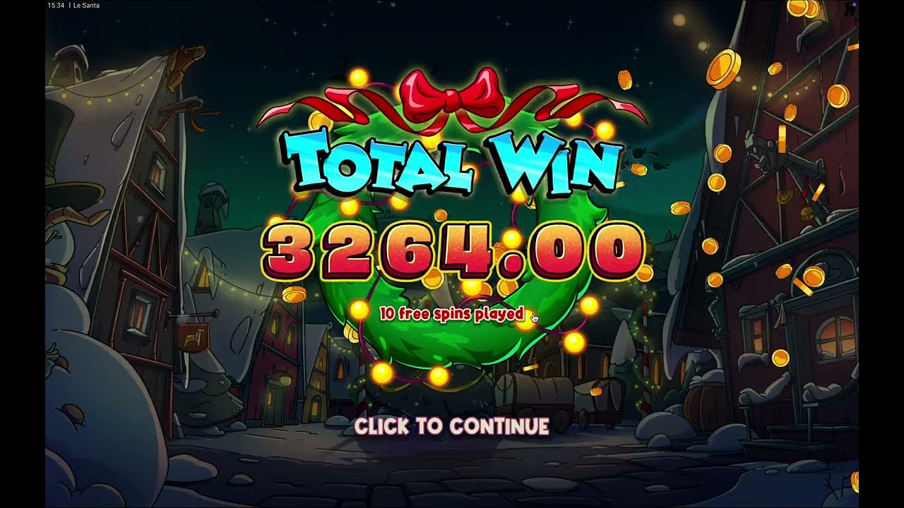 LE SANTA HACKSAW 5000$ BONUS GAME