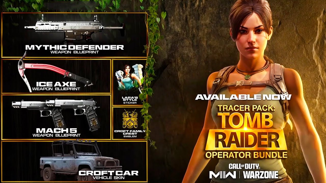 NEW LARA CROFT OPERATOR BUNDLE TRAILER IN COD MODERN WARFARE 2!