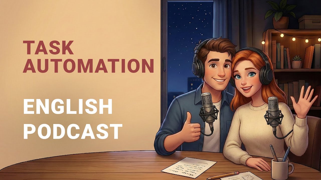 English podcast for learning |  Task Automation | English Listening Practice
