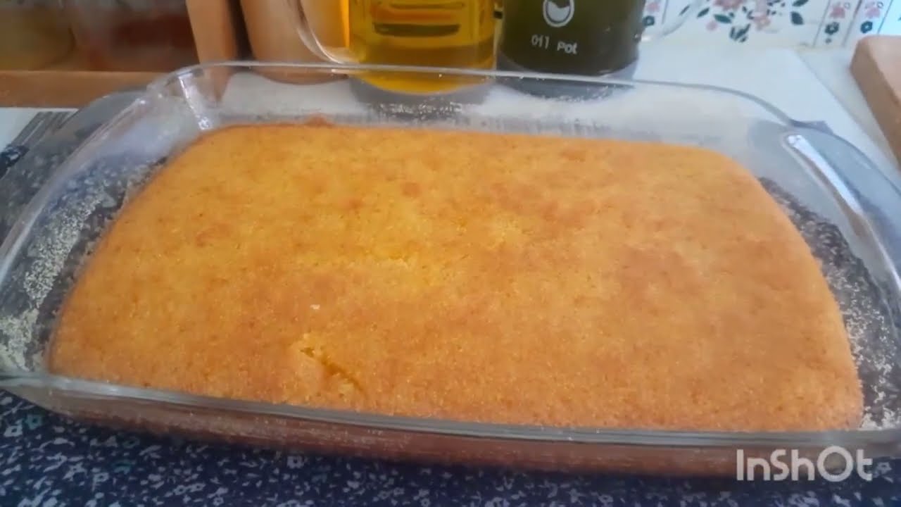 بسبوسة خطيرة بالكريمة رائعة شكلا و مذاقا 