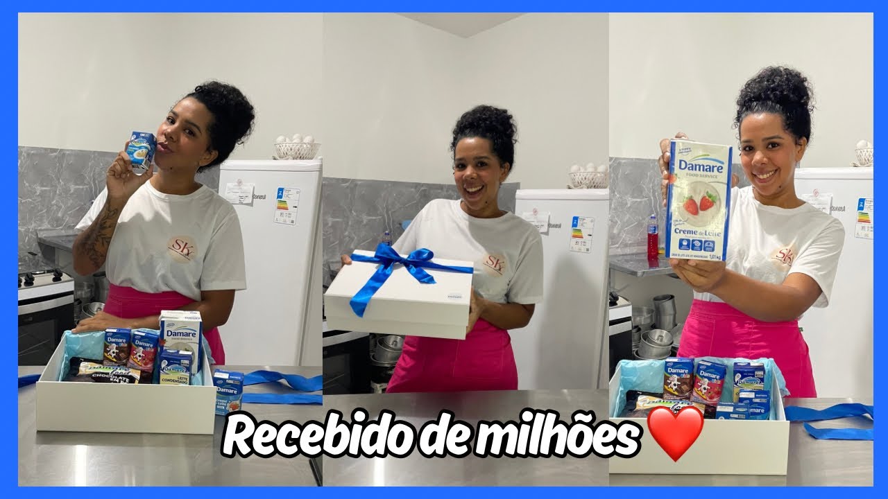 FUI NOTADA PELA DAMARE! 😍Recebido dos principais produtos para confeitaria da marca DAMARE