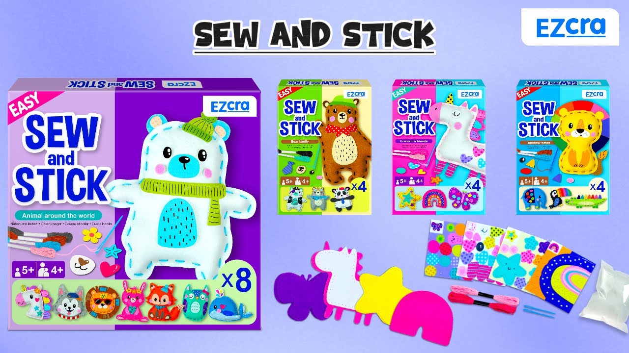 Sew and Stick marketing video (item #23005 23006 23007 23008)