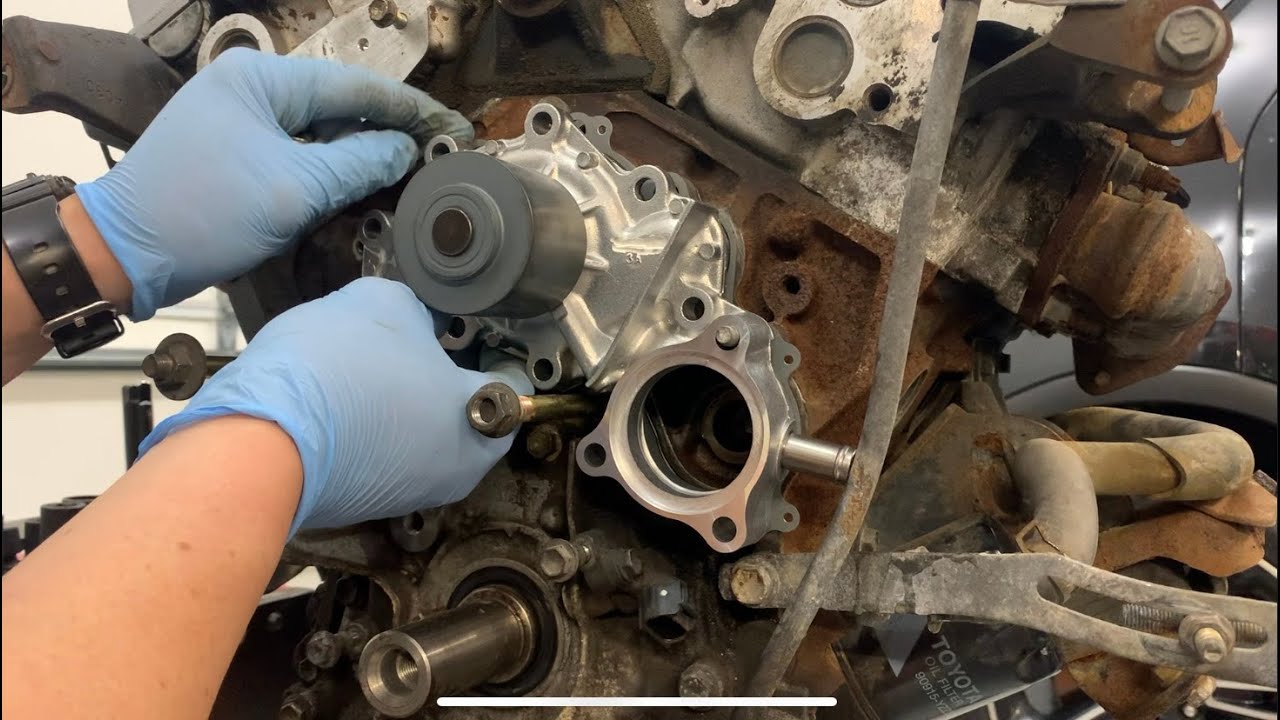 Project Green Machine Episode 6! Water pump and thermostat replacement 3.4L Toyota! 3rd Gen 4Runner