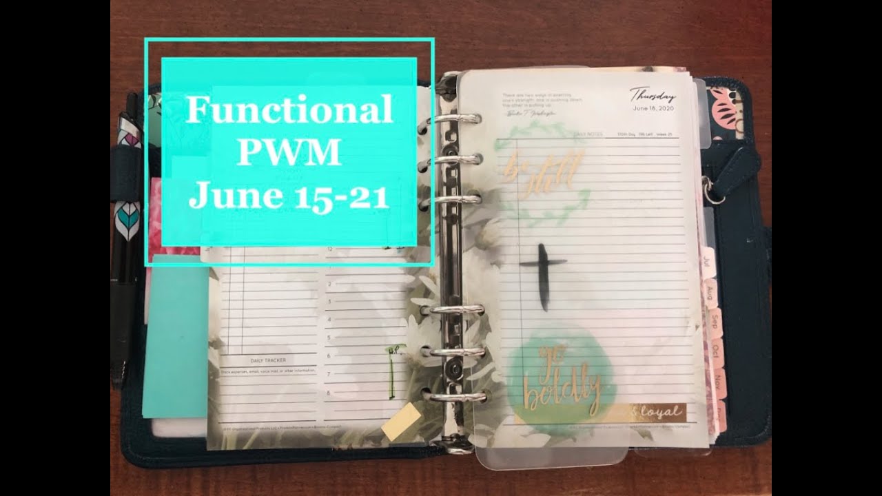 Functional PWM June 15-21 | Franklin Covey Compact Blooms 2PPD