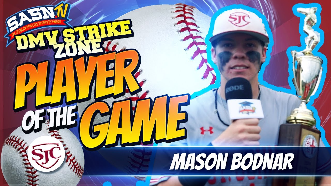 DMV Strike Zone Interviews 2024 WCAC Champion Catcher Mason Bodnar