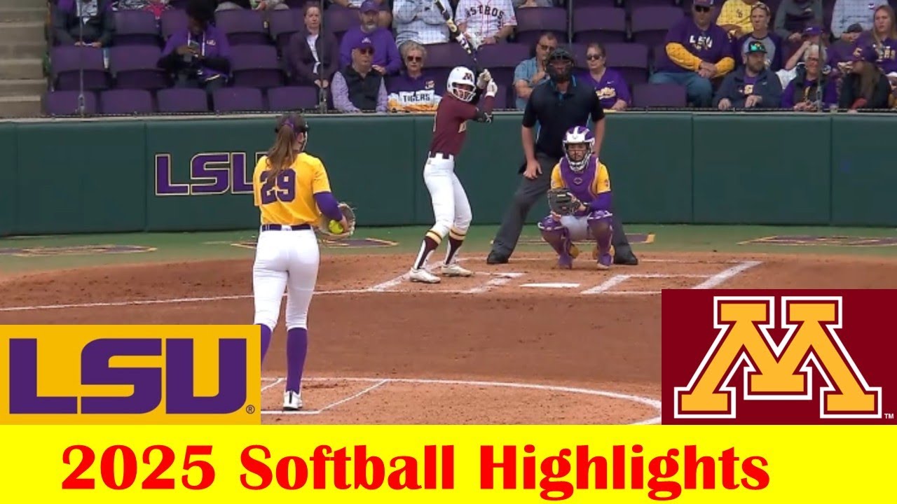 Minnesota vs #5 LSU Softball Game Highlights 3 9 2025