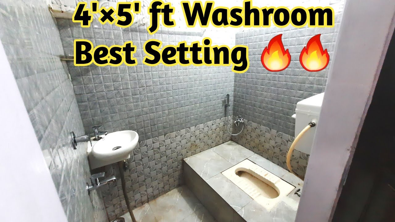 4'×5' Ft Washroom Best Setting 🔥🔥  | Very Small Washroom | Prabhat Mahato