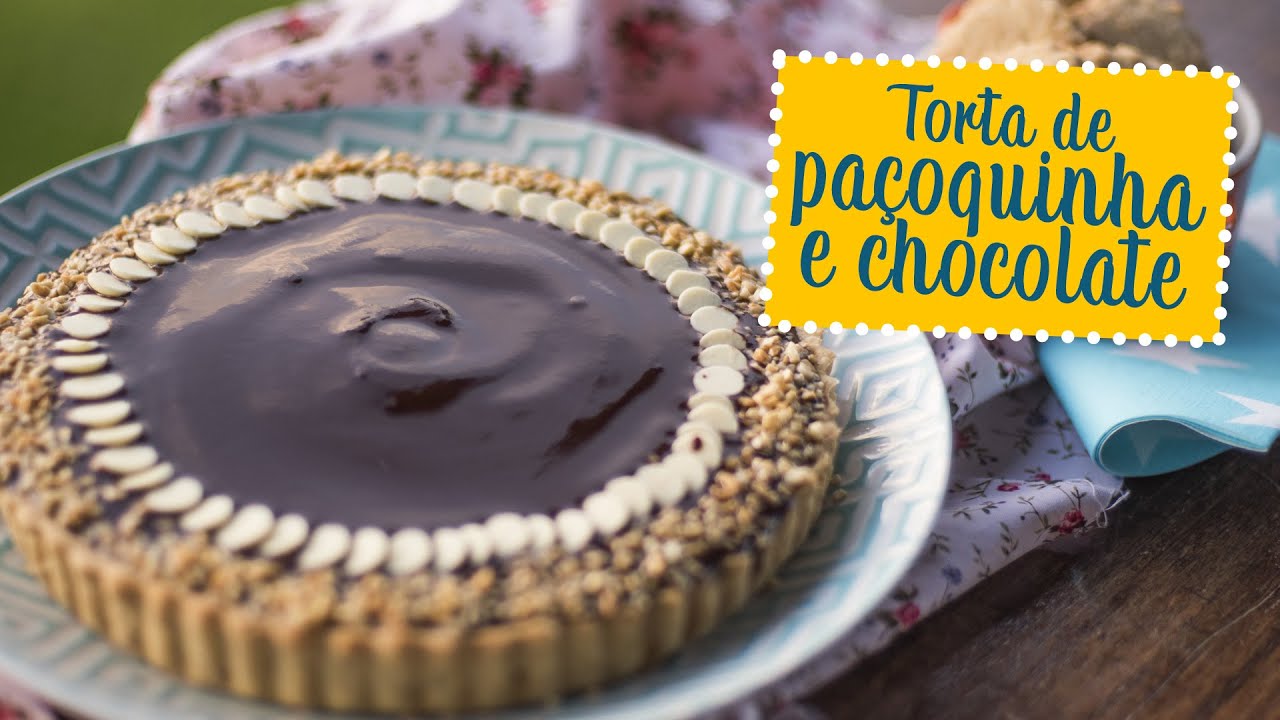 Torta de Paçoquinha e chocolate - O Chef e a Chata