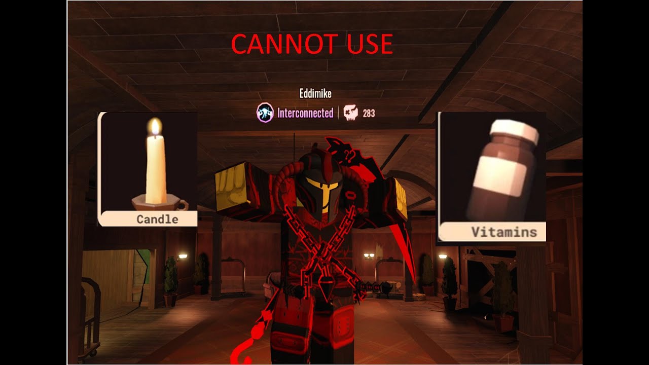 Roblox DOORS but I can't use ITEMS!!