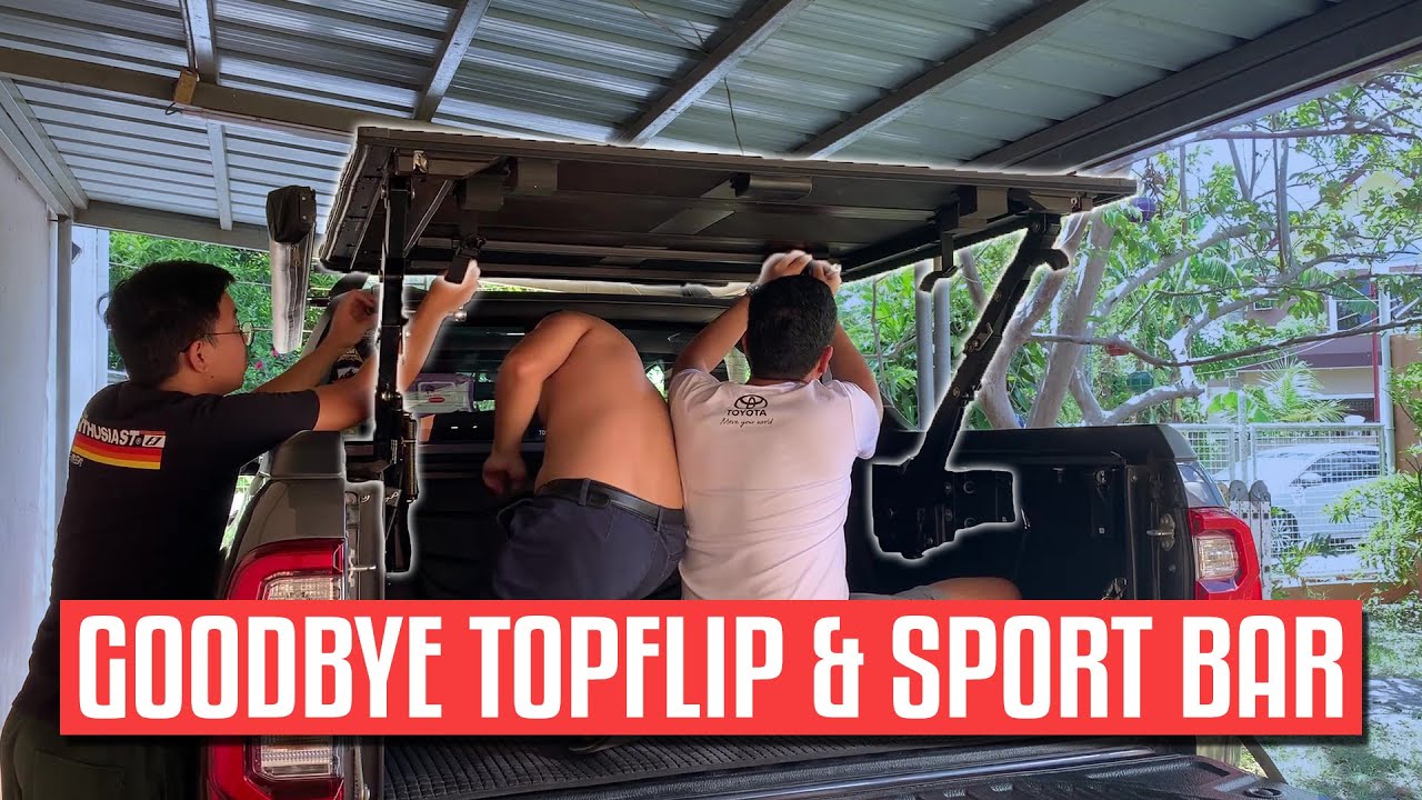 TopFlip Ultimate & Sport Bar DELETE! + Hilux Conquest Bedliner Removal & Bed Cleaning
