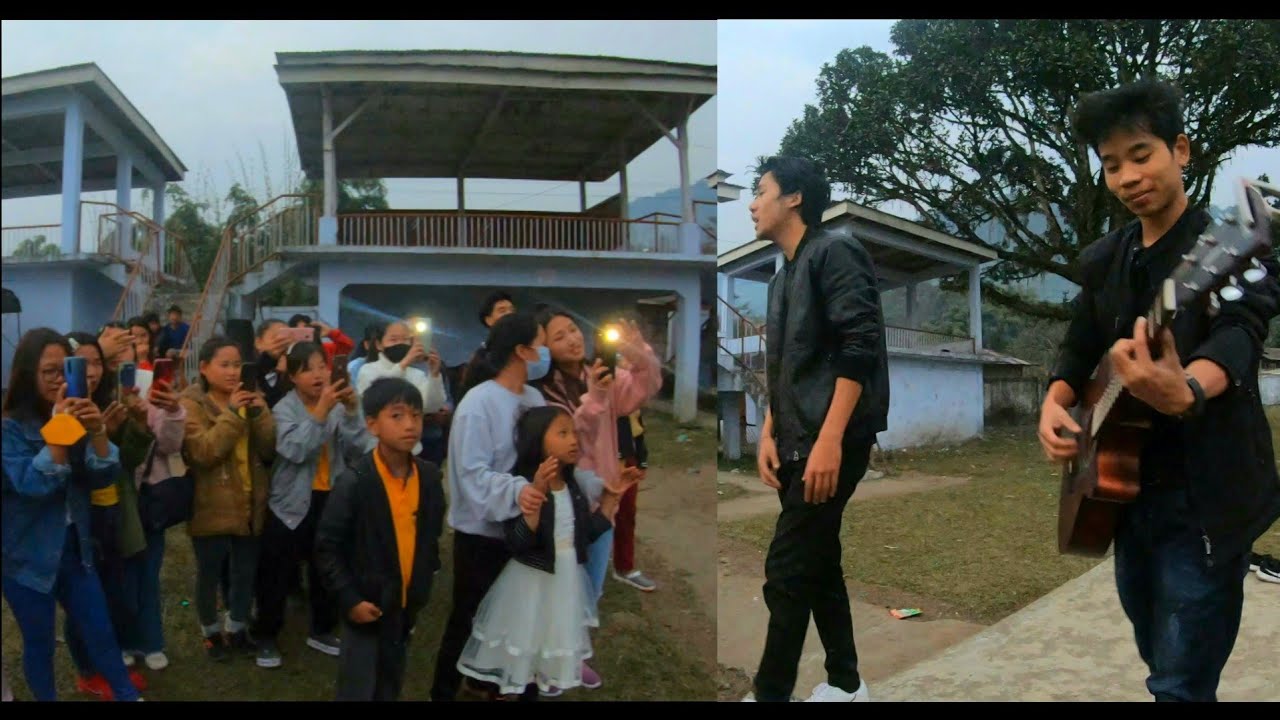 My First Street Performance at Yingkiong Arunachal Pradesh  🔥🔥😊 | Lenzing Doming |