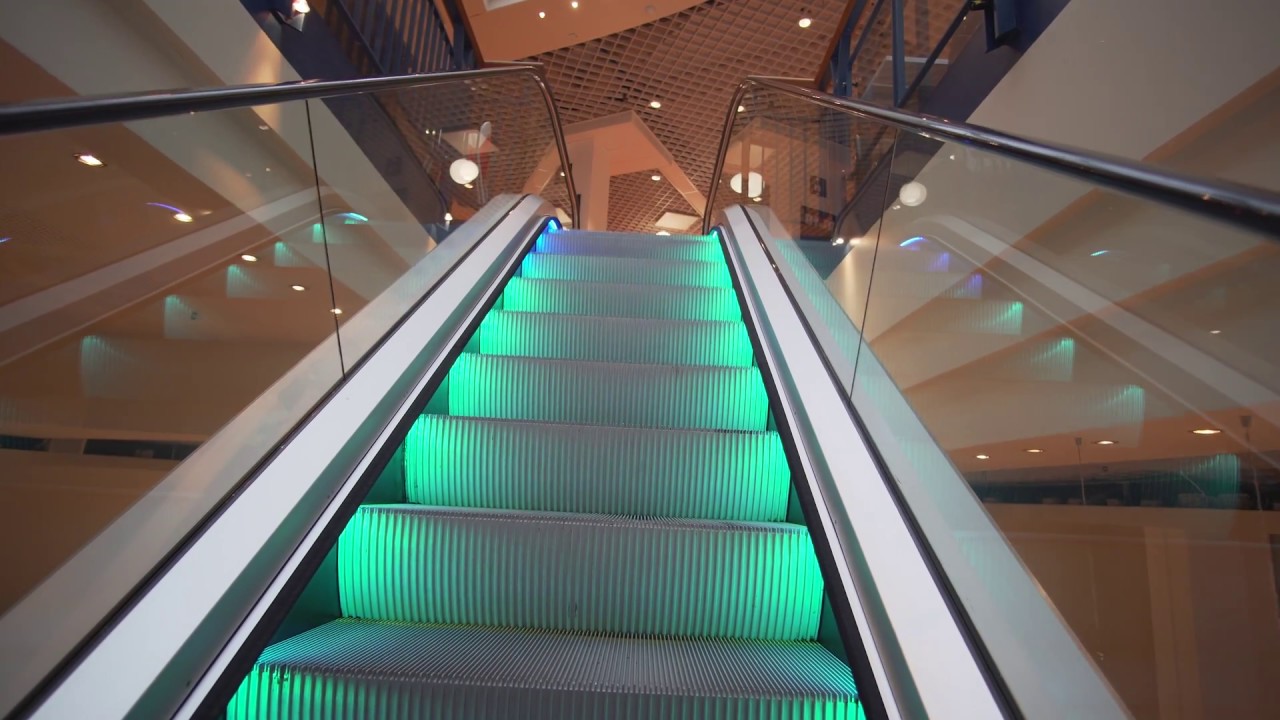 Sweden, Stockholm, Farsta Centrum, 10X escalator