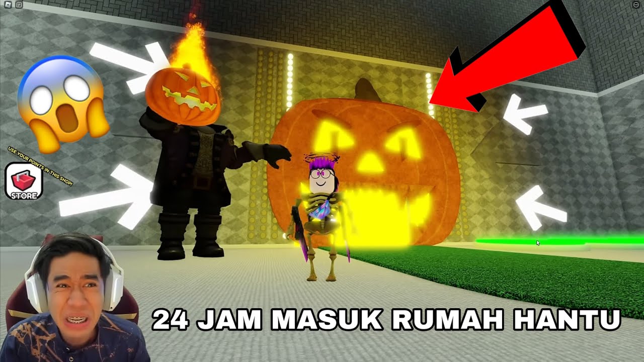 24 JAM MASUK RUMAH HANTU 👻 THE SUPER SCARY ELEVATOR 😈