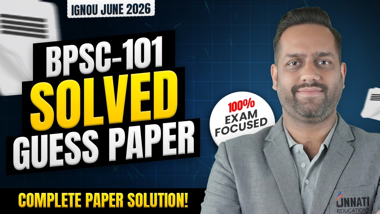 BPSC 101 Important Questions 2026 IGNOU BPAC 101 Understanding Political Theory Guess Paper