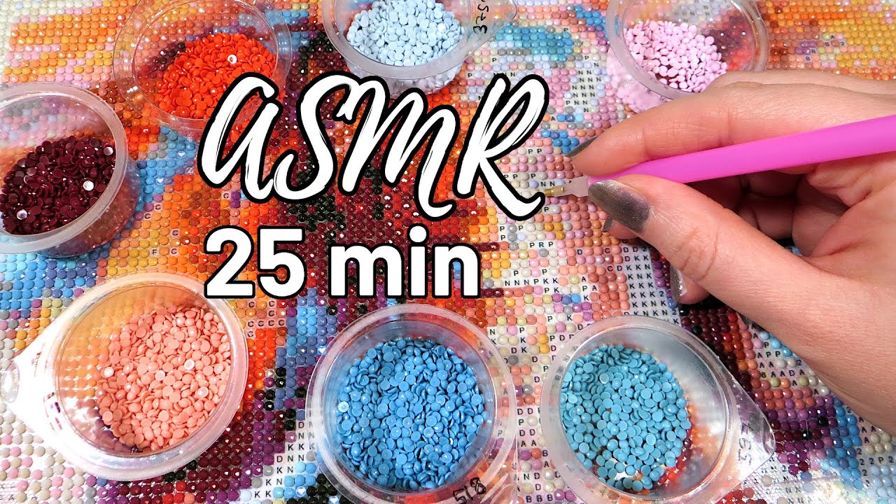Oddly Satisfying | Real Time Diamond Painting ASMR | No Talking