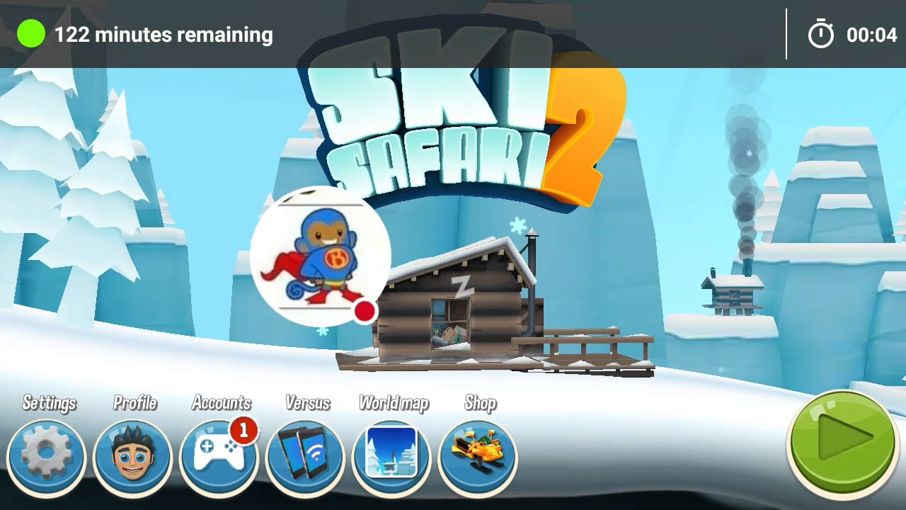 Ski safari 2 mod gameplay