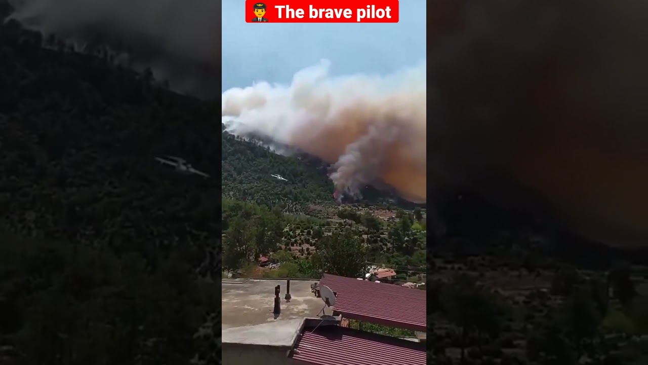 👨‍✈️ The brave pilot of the Beriev Be-200 type fire extinguisher, which poured 12 tons of water...