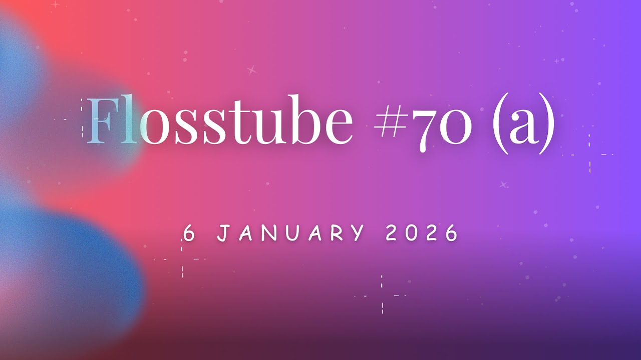 Flosstube 70(a): Еженедельное обновление по состоянию на 5 января 2026 г. и парад планов на 2026 ...