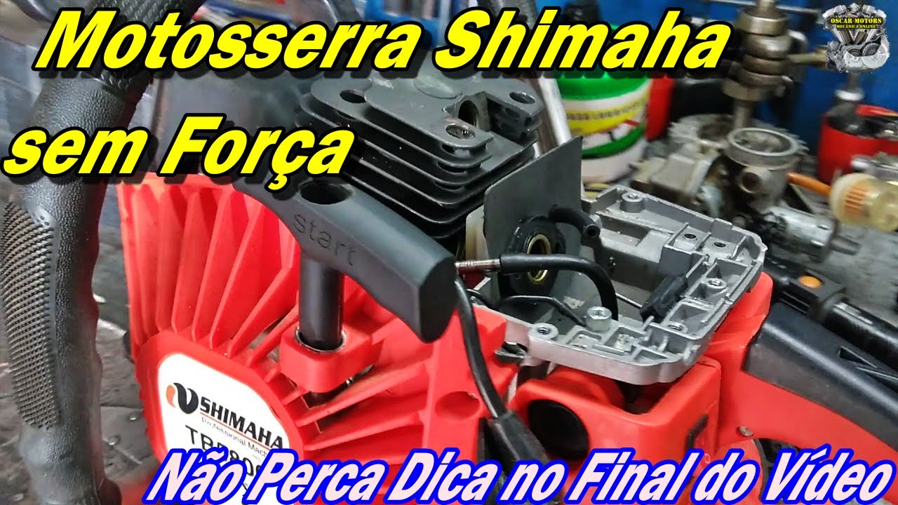Motosserra sem força e Morrendo..