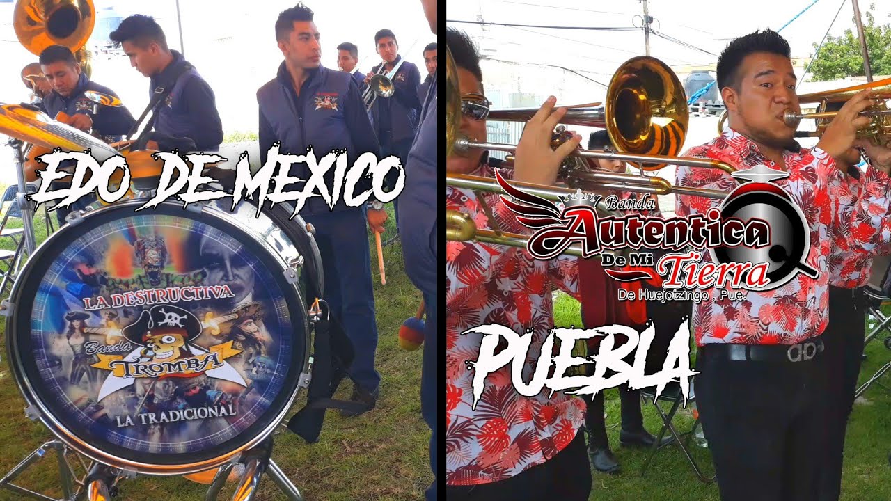 BANDA TROMBA SINALOENSE VS BANDA AUTÉNTICA DE MI TIERRA | HUEJOTZINGO PUEBLA 2019
