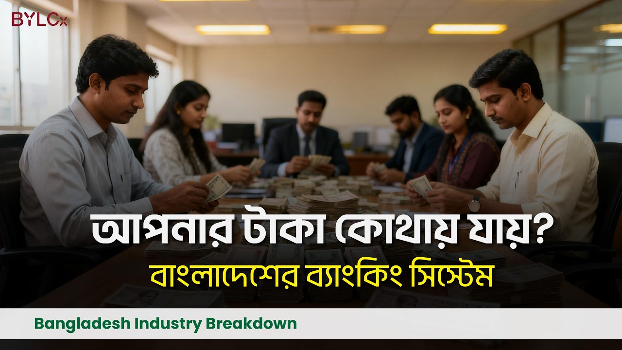 বাংলাদেশের ব্যাংকিং সিস্টেম কীভাবে কাজ করে? সহজ ব্যাখ্যা | Banking System Explained | BYLCx