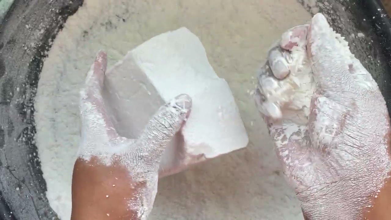 Plain Jane unpolished covered in cornstarch 