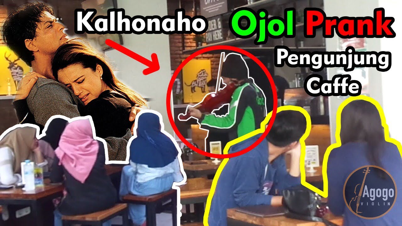 Keren banget, Ojol mainkan lagu kal ho na ho, semua pengunjung kafe jadi Baper.