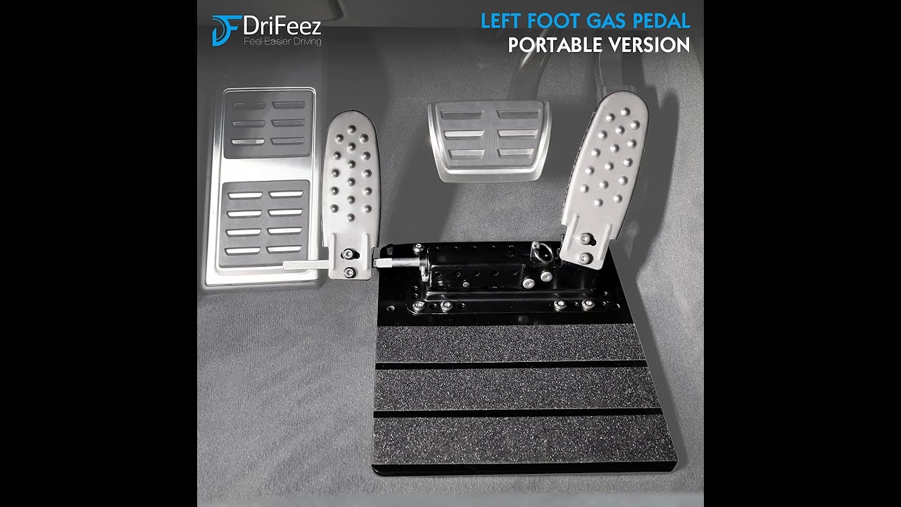 DriFeez Left Foot Accelerator Gas Pedal Portable LFGP Drive Assist for Handicap Disabled Injured