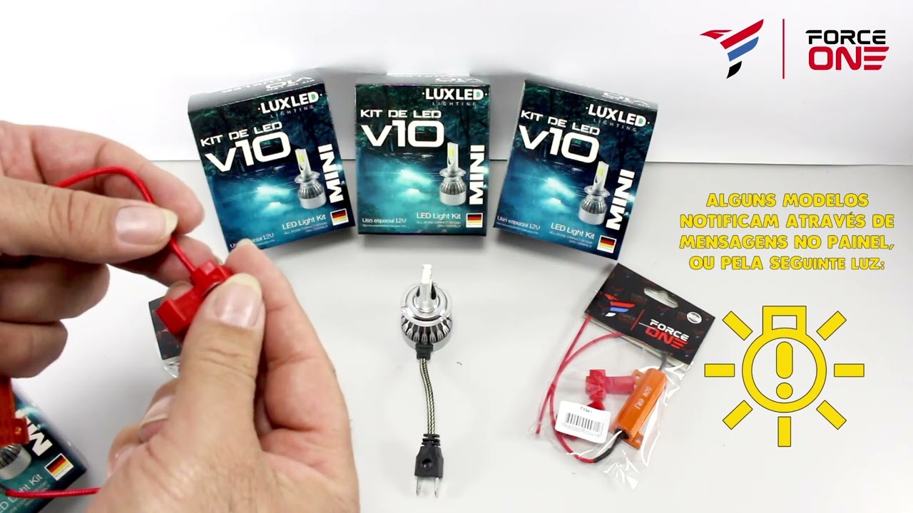 COMO PLUGAR O CANBUS/CANCELLER FORCE ONE NAS LÂMPADAS DE LED, EVITANDO ERRO NO PAINEL