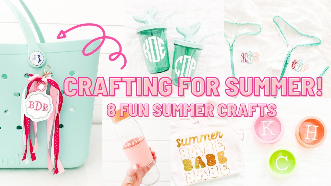☀️ Crafting For Summer! | 8 Summer Crafts I'm Working On To Prep For Summer | Cricut Summer Crafts