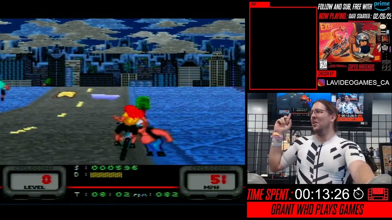 EXERTAINMENT Mountain Bike Rally SNES FULL PLAY THROUGH