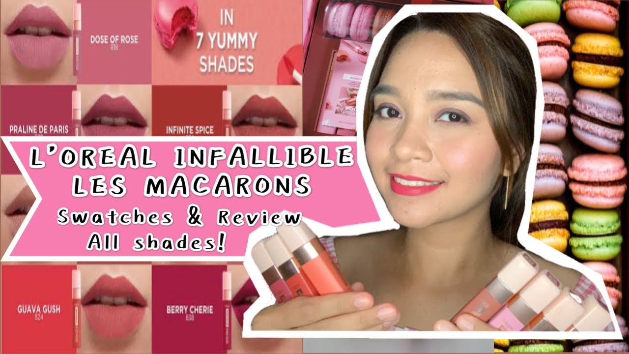 L’OREAL LES MACARONS All shades SWATCHES!