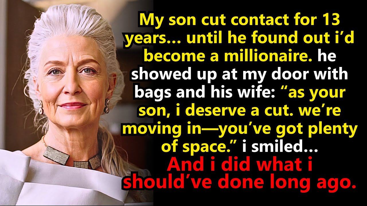 My Son Vanished for 13 Years—He Returned When I Became a Millionaire. I Smiled, Did What I Had To.