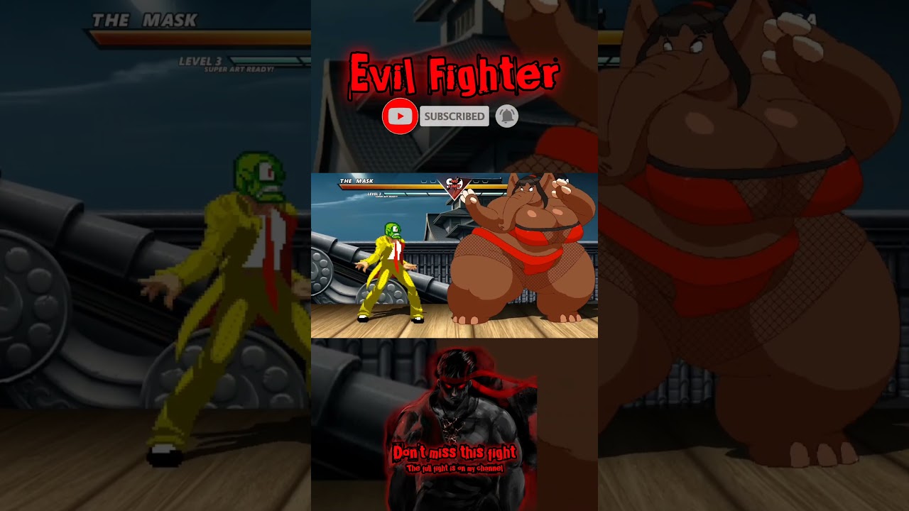 THE MASK vs JUMBA - Amazing epic fight battle ! #mugen #gaming #marvel #dc #gameplay