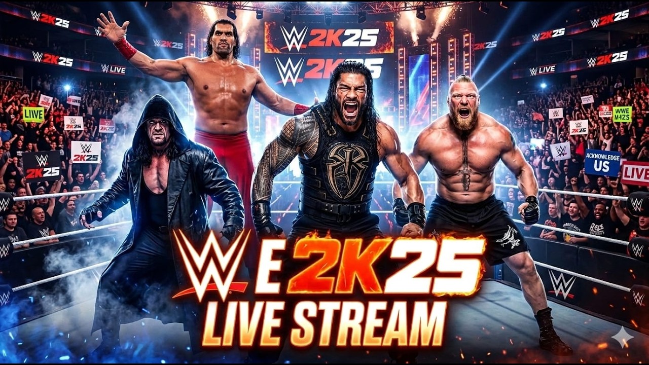 WWE live stream gameplay all superstar showdown #wwe #wrestling #wwe2k25  #shortlivestream