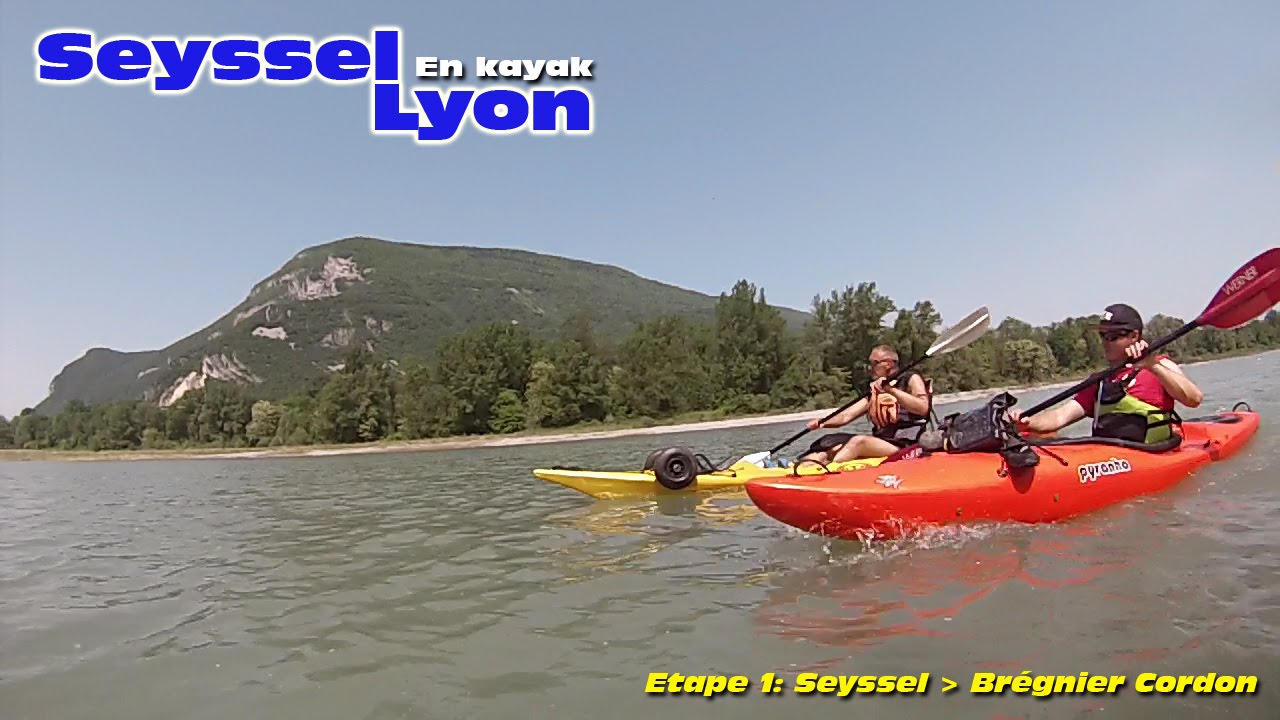 Rhône en kayak Seyssel Lyon Etape 1